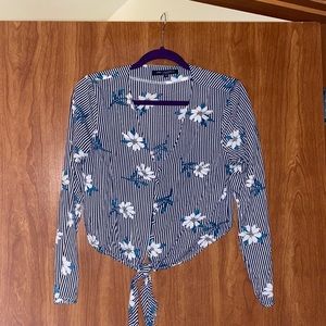 Floral print long sleeve- light material